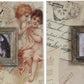 Victorian Style Rustic Square Metal Photo Frames Set Of 2 Bronze
