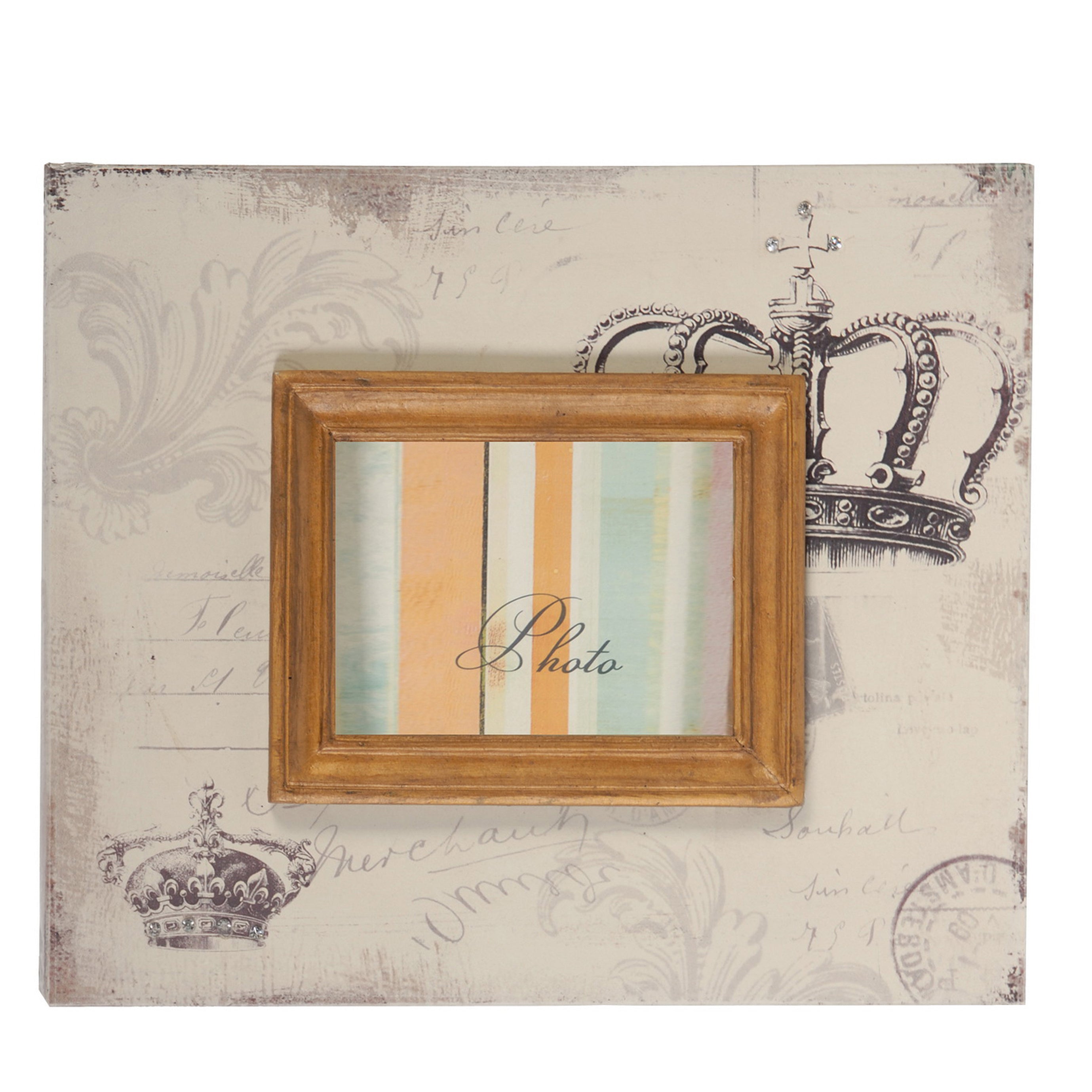 Traditional Style Rectangular Wooden Photo Frames Set Of 2 Brown-zoom-3