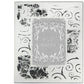 Modern Etched Wooden Photo Frames Large Set Of 4 Silver