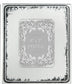 Modern Etched Wooden Photo Frames Large Set Of 4 Silver