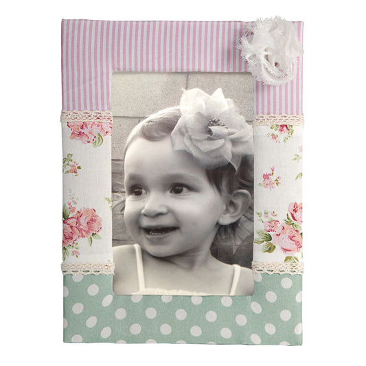 Wooden Photo Frame With Feminine Undertone Multicolor