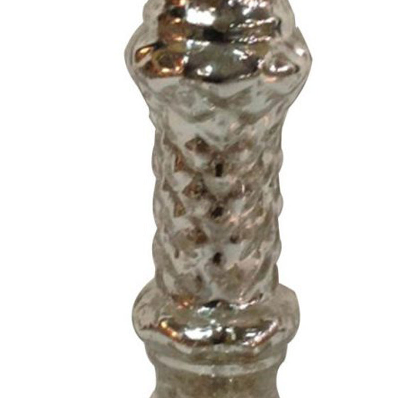 Transitional Glass And Metal Candle Stand With Pedestal Base Bronze-zoom-