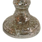 Transitional Glass And Metal Candle Stand With Pedestal Base Bronze