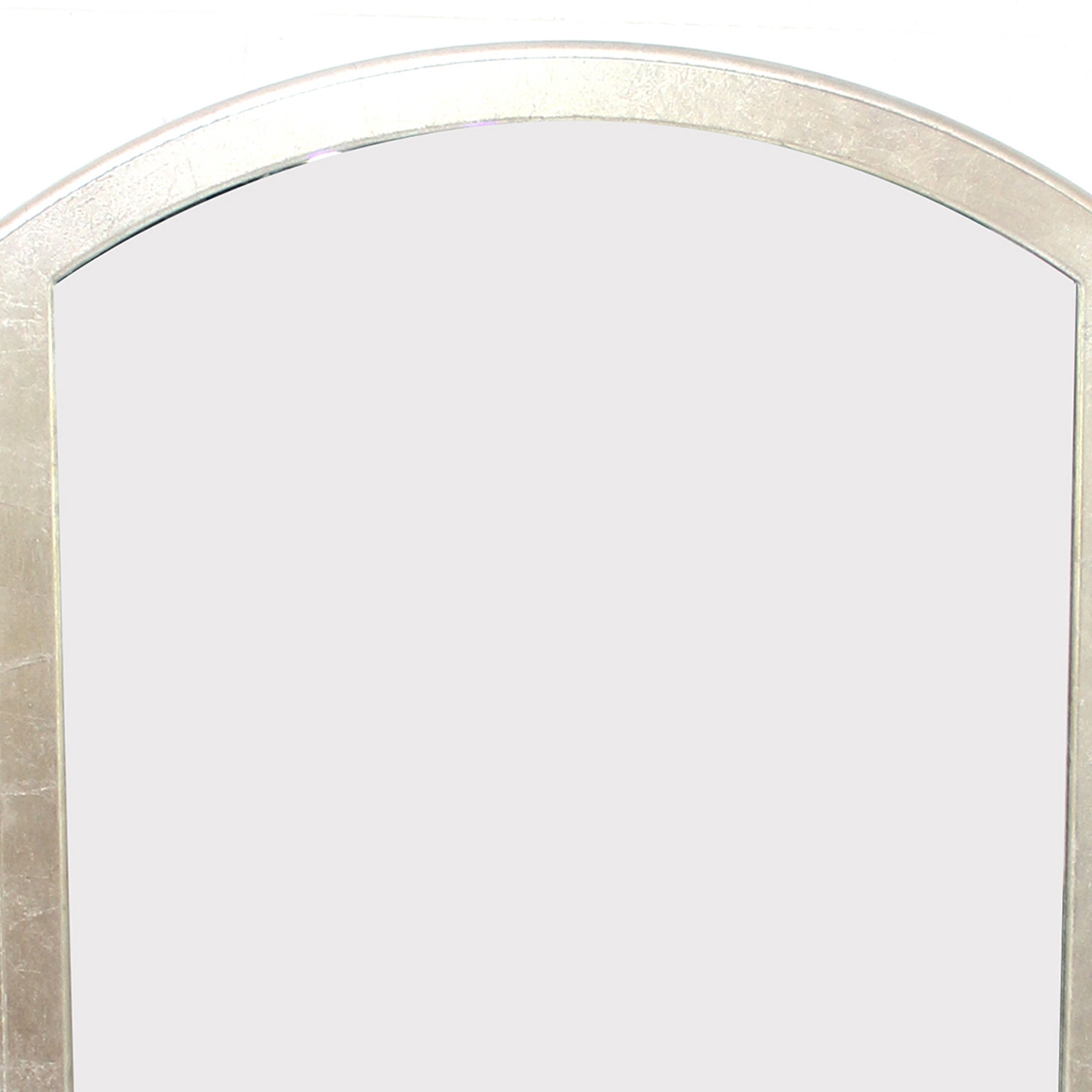 Contemporary Wooden Wall Mirror With Arched Top And Bottom Gold-zoom-4