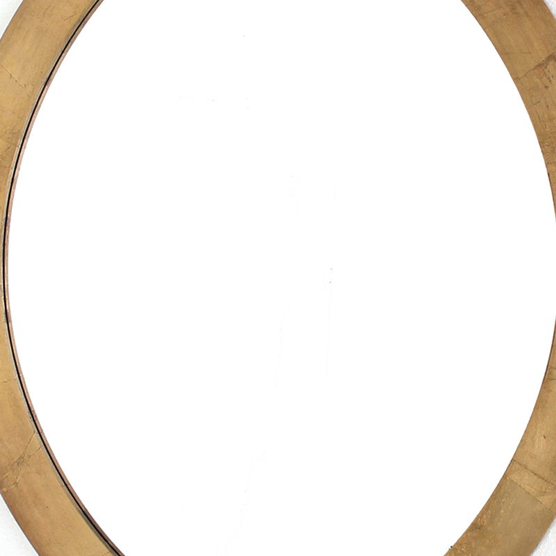 Contemporary Wooden Wall Mirror With Quatrefoil Shape Design Gold-zoom-
