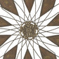 Blooming Flower Shape Indoor And Outdoor Metal Wall Decor Rustic Brown
