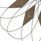 Blooming Flower Shape Indoor And Outdoor Metal Wall Decor Rustic Brown