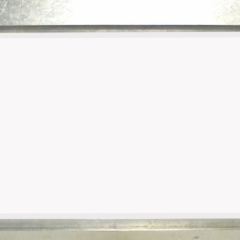 Contemporary Style Rectangular Wooden Frame Wall Mirror Silver-zoom-