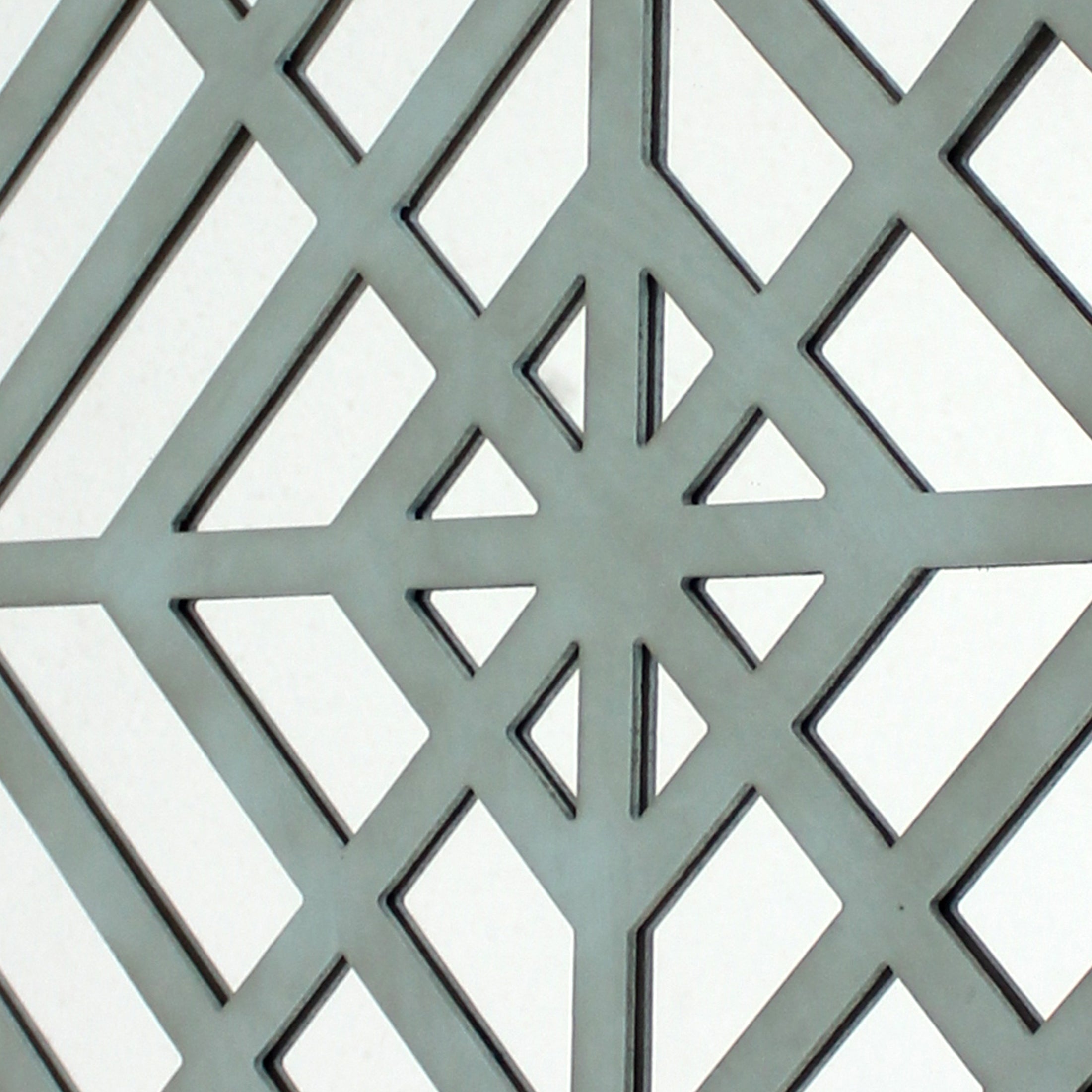 Contemporary Mirrored Wall Decor With Geometric Overlay On Top Blue And Silver-zoom-3
