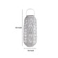 Lattice Design Bamboo Lantern With Glass Candle Holder Large White