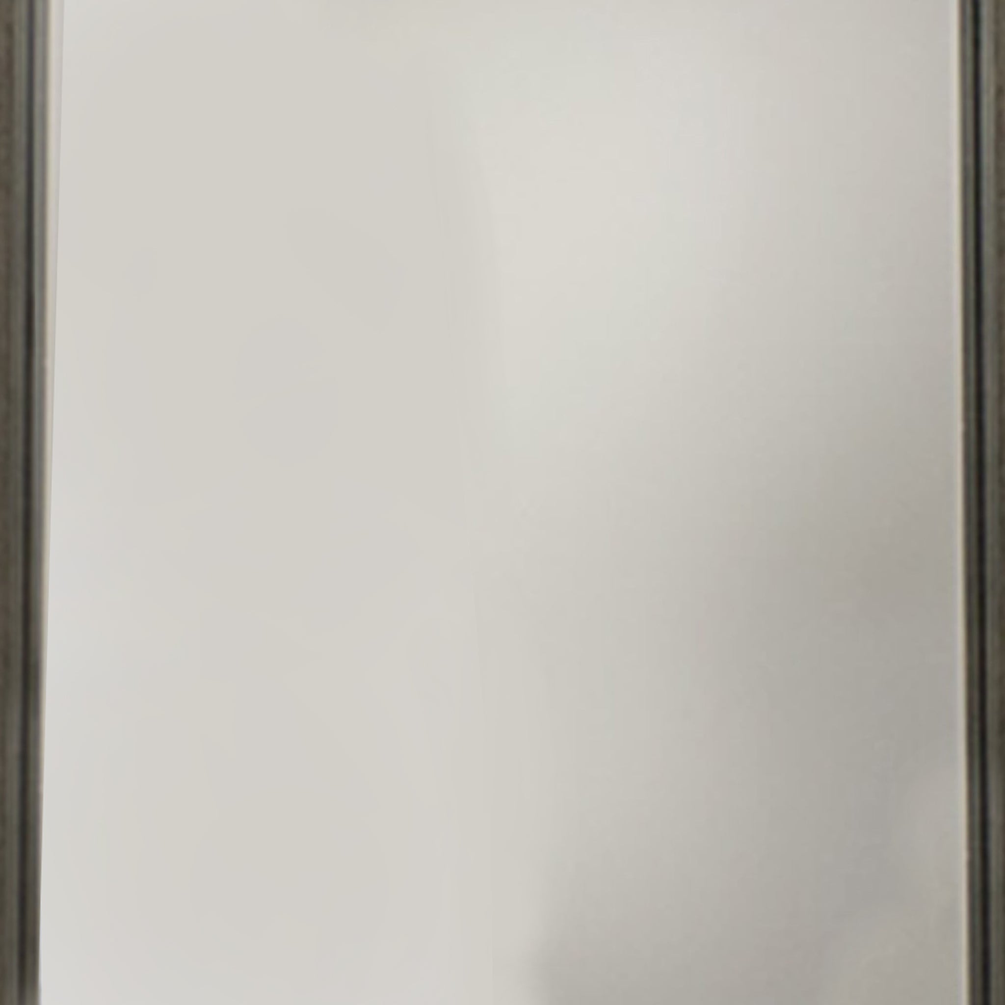 Rectangular Wood Encased Mirror With Grain Details Gray And Brown-zoom-2