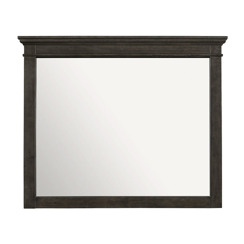 35 X 42 Inch Rectangular Wood Frame Dresser Mirror, Molded Charcoal Gray-zoom-