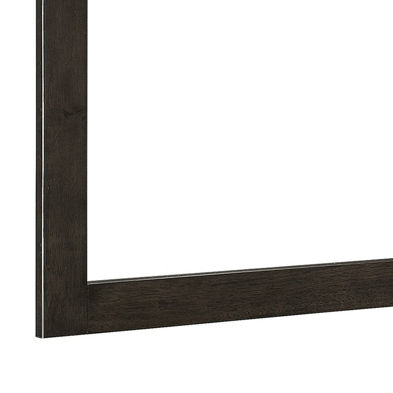 35 X 42 Inch Rectangular Wood Frame Dresser Mirror, Molded Charcoal Gray-zoom-