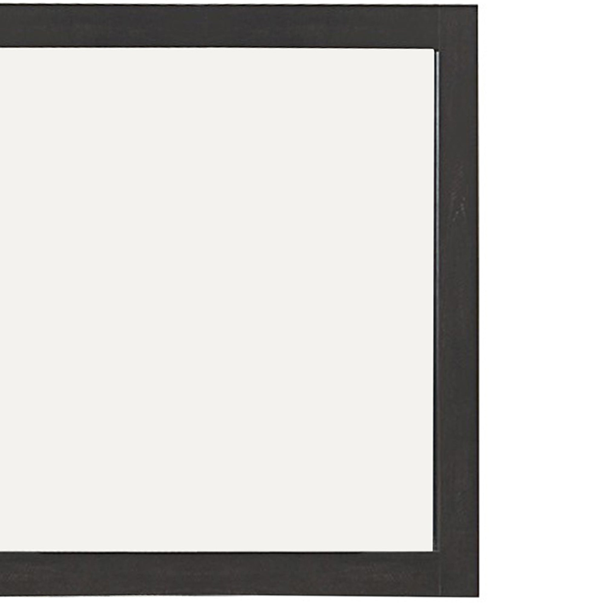 Transitional Style Wooden Frame Mirror With Rough Saw Hen Textures Gray-zoom-4