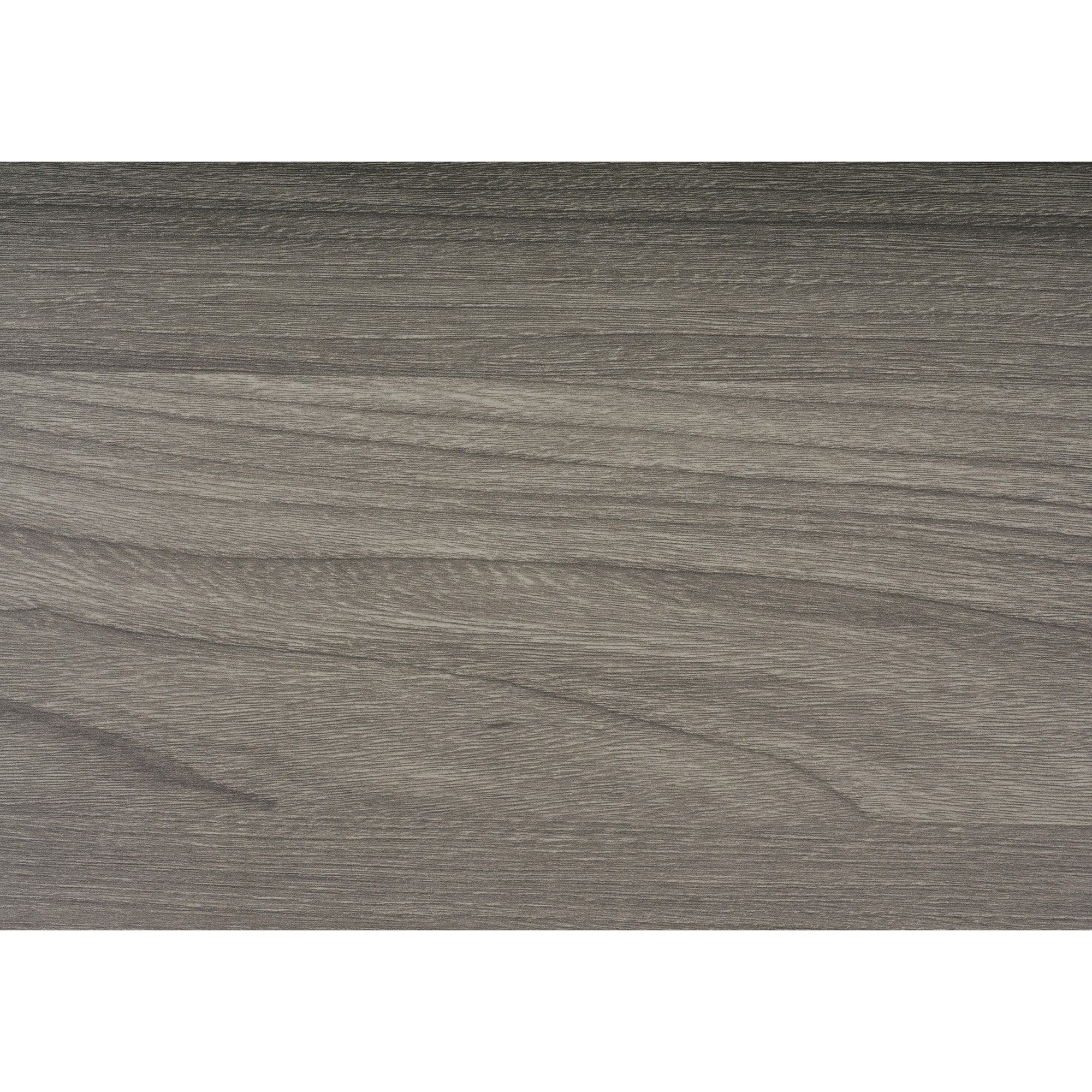 Square Wooden Frame Mirror With Grain Details Dark Gray And Silver-zoom-3