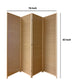 4 Panel Bamboo Shade Roll Room Divider, Natural Brown