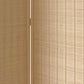 4 Panel Bamboo Shade Roll Room Divider, Beige