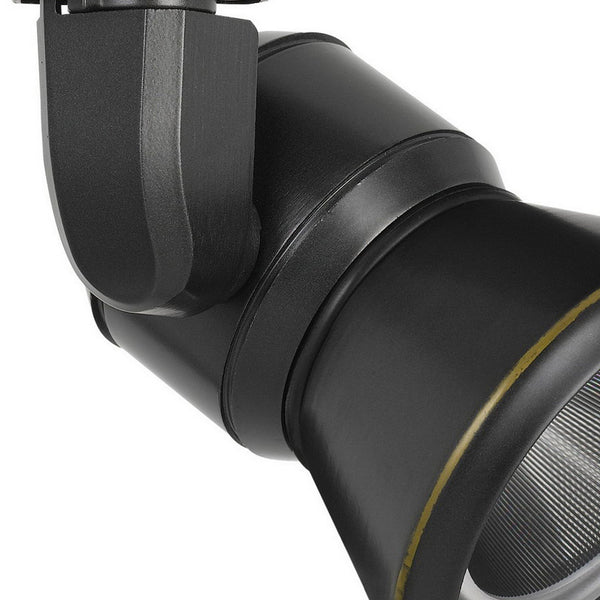 10W Integrated LED Metal Track Fixture with Cone Head Dark Black-zoom-