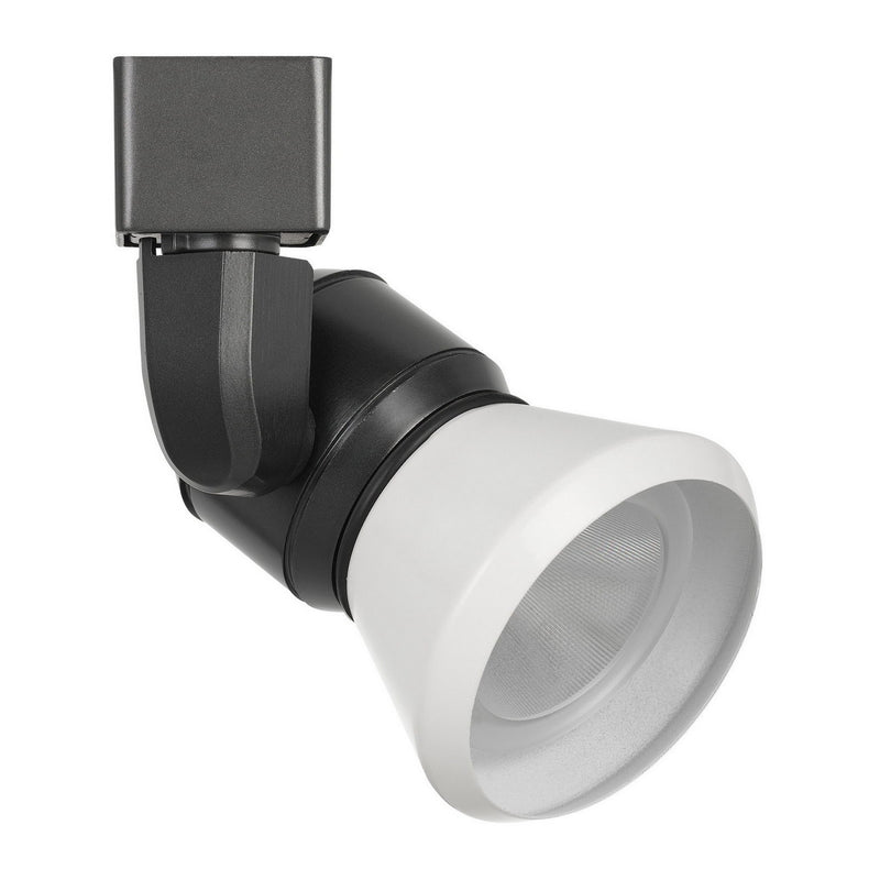 10W Integrated LED Metal Track Fixture with Cone Head Black and White-zoom-