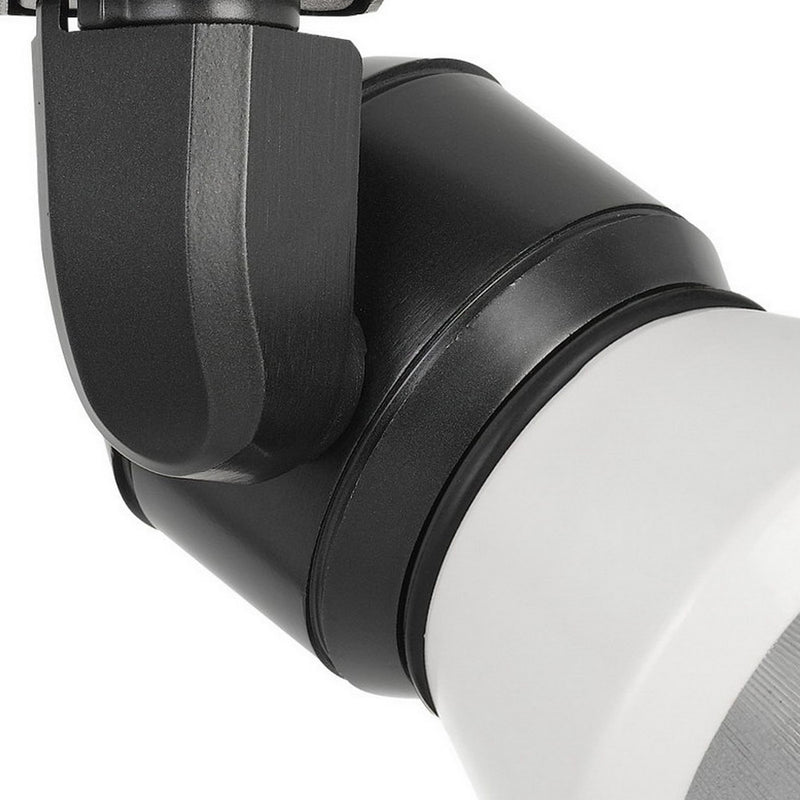 10W Integrated LED Metal Track Fixture with Cone Head Black and White-zoom-