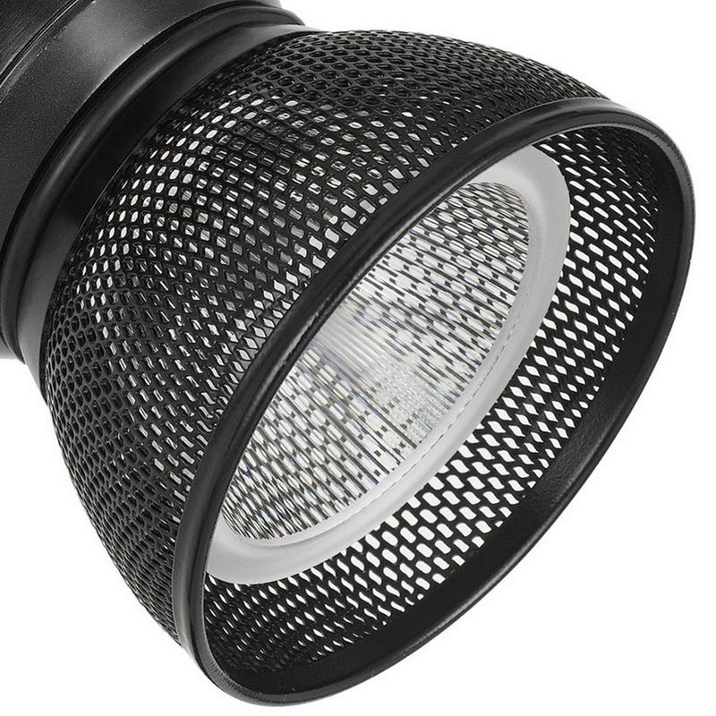 10W Integrated LED Metal Track Fixture with Mesh Head Black-zoom-