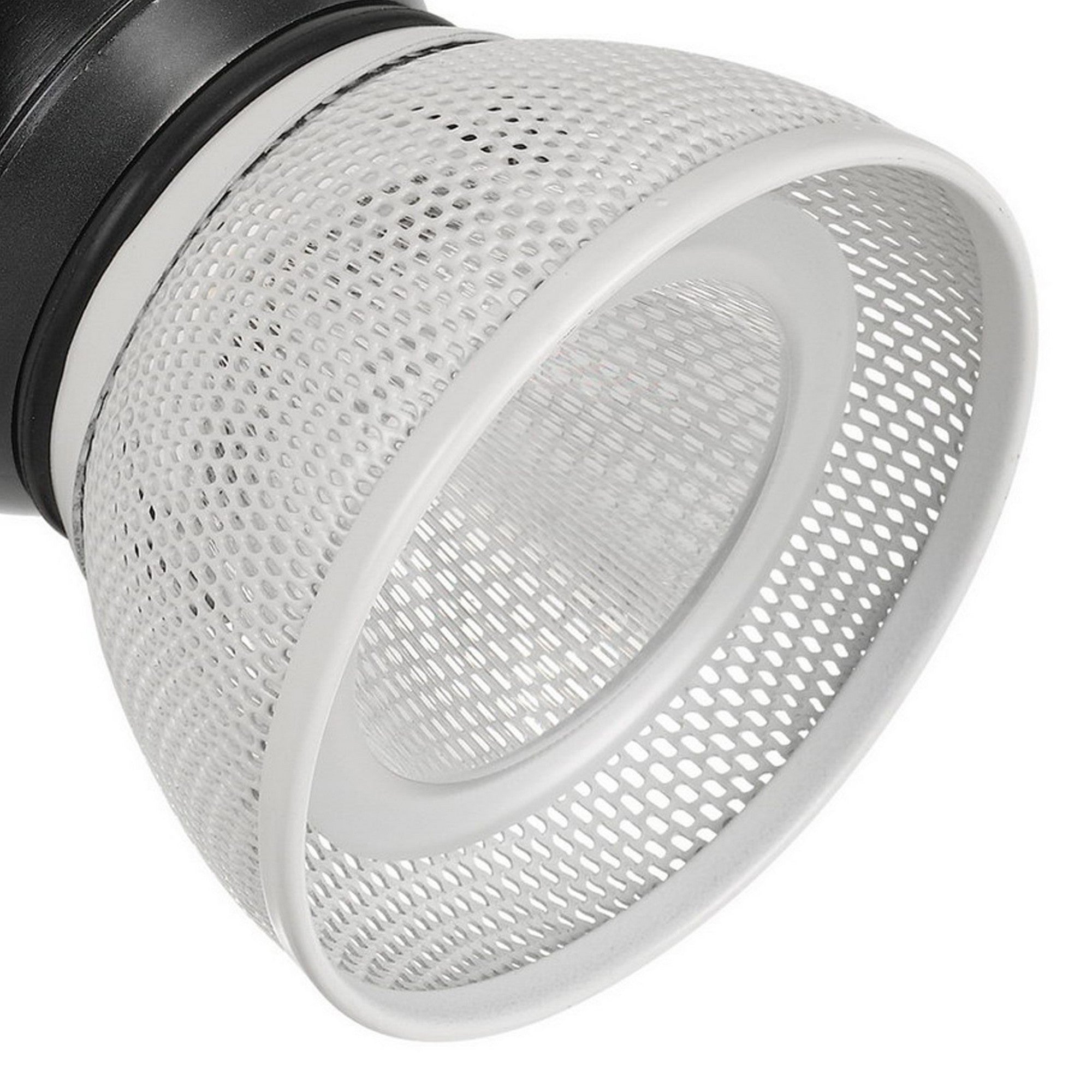 10W Integrated LED Metal Track Fixture with Mesh Head Black and White-zoom-4