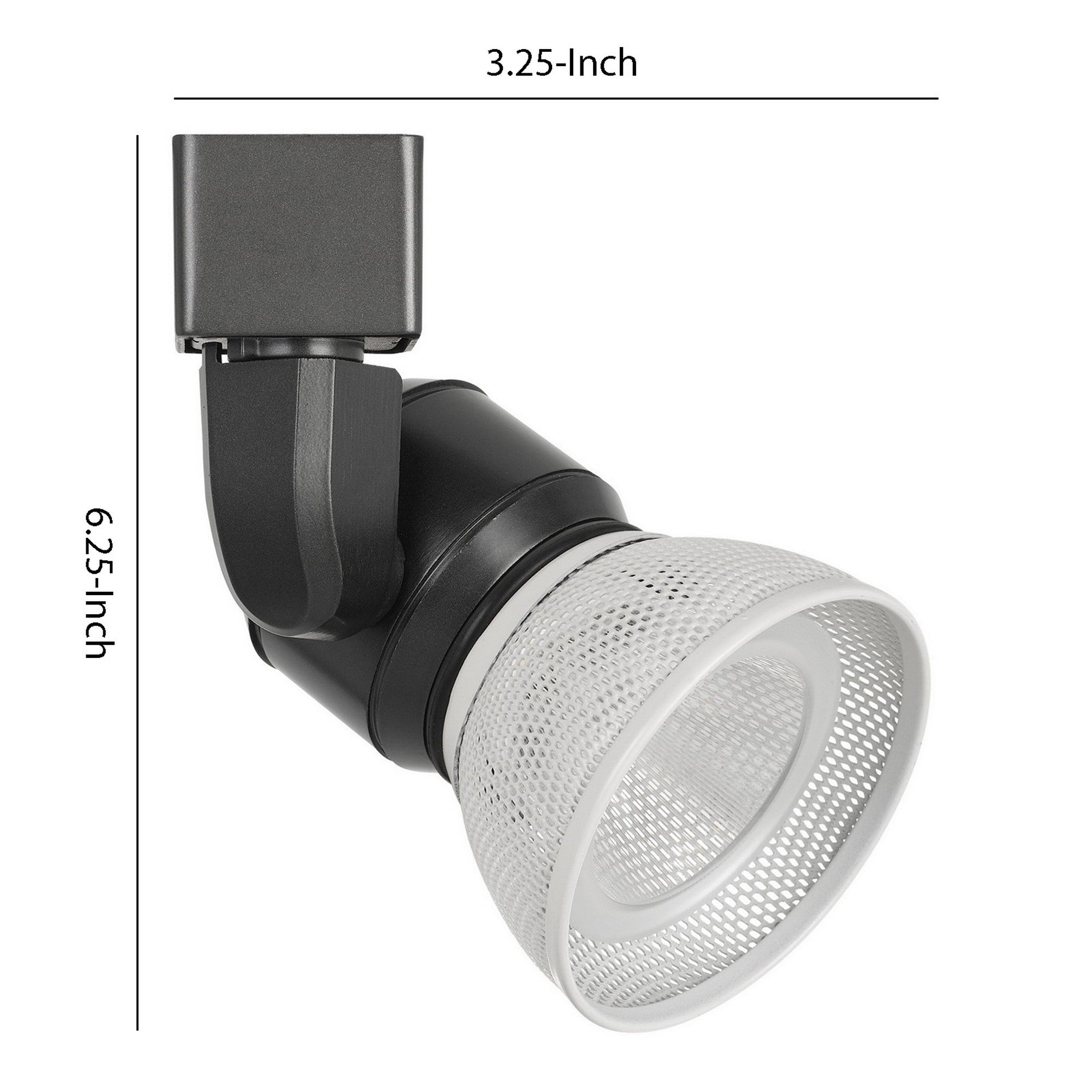 10W Integrated LED Metal Track Fixture with Mesh Head Black and White-zoom-5