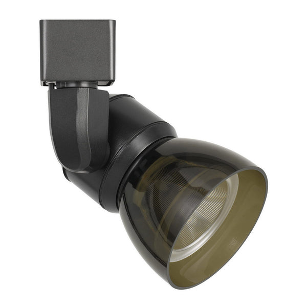 10W Integrated LED Track Fixture with Polycarbonate Head Black