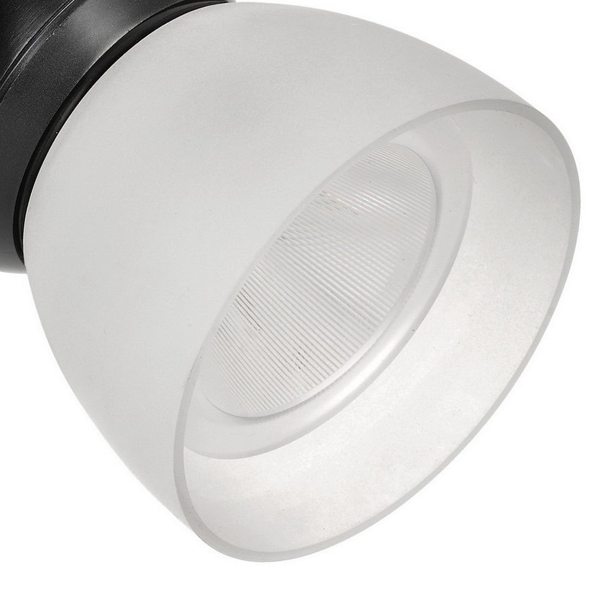 10W Integrated LED Track Fixture with Polycarbonate Head Black and White-zoom-4