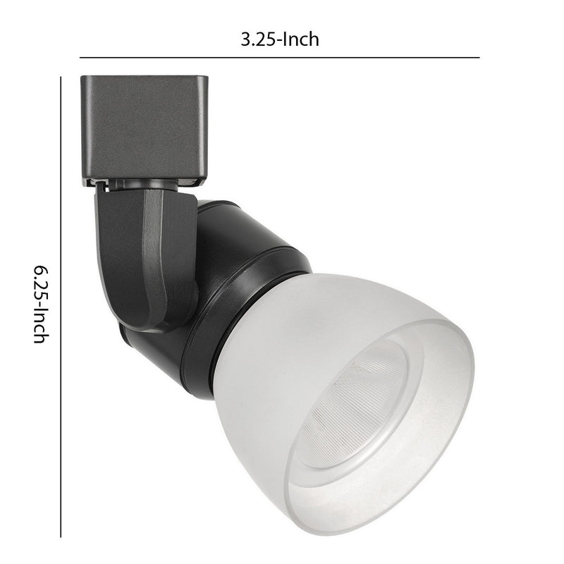 10W Integrated LED Track Fixture with Polycarbonate Head Black and White-zoom-
