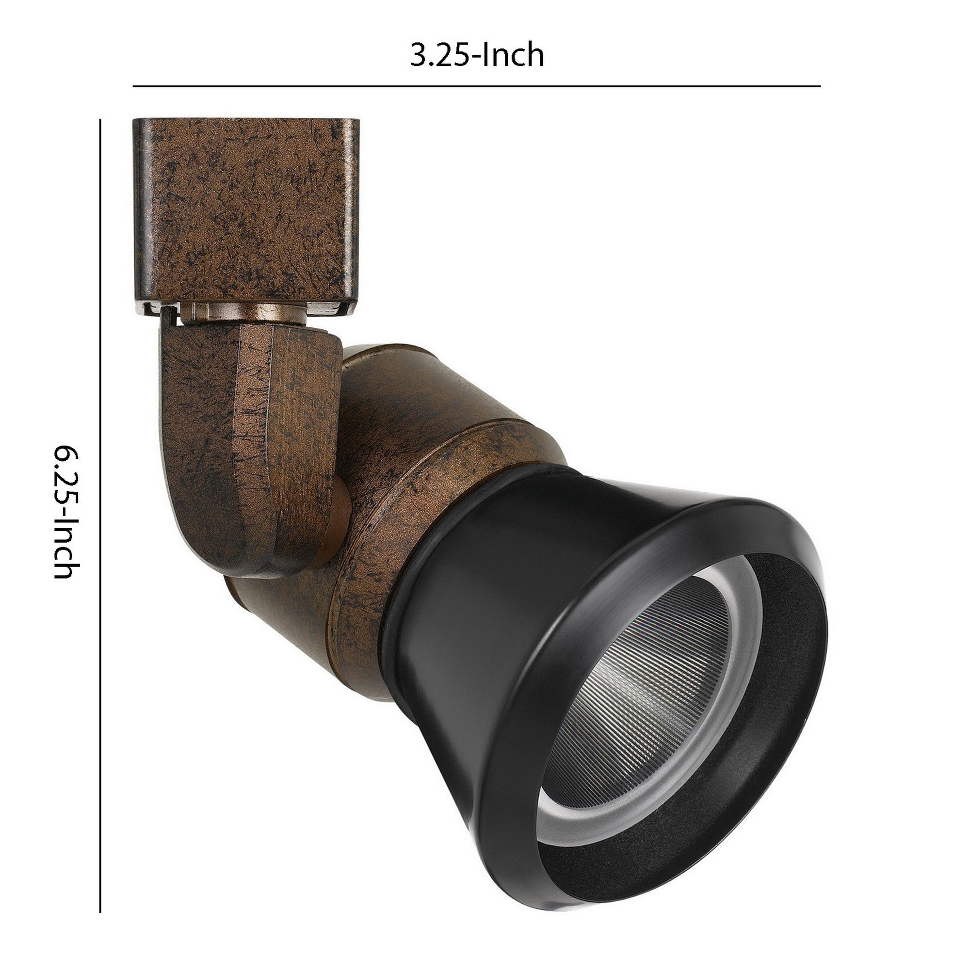 10W Integrated LED Metal Track Fixture with Cone Head Bronze and Black-zoom-5