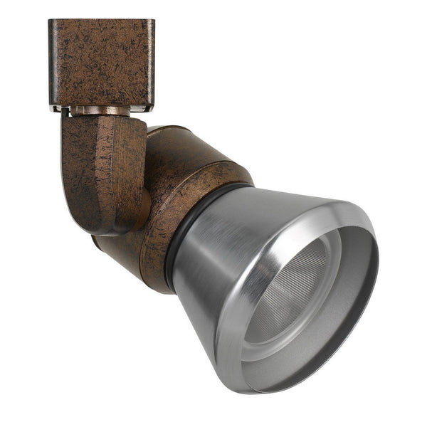 10W Integrated LED Metal Track Fixture with Cone Head Bronze and Silver