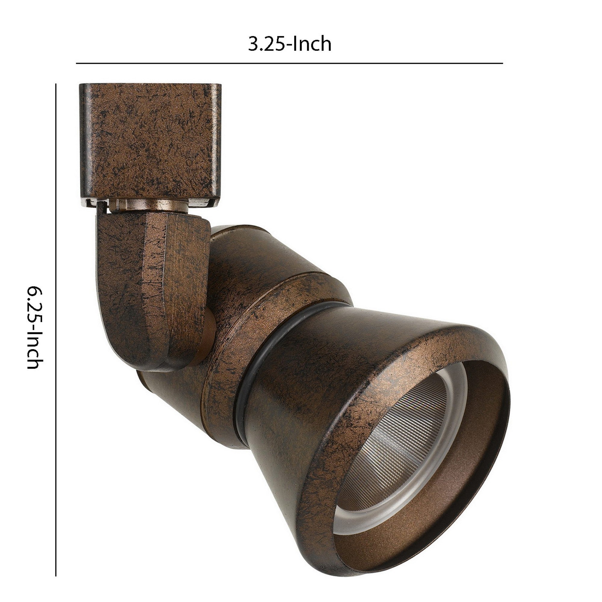10W Integrated LED Metal Track Fixture with Cone Head Bronze-zoom-5