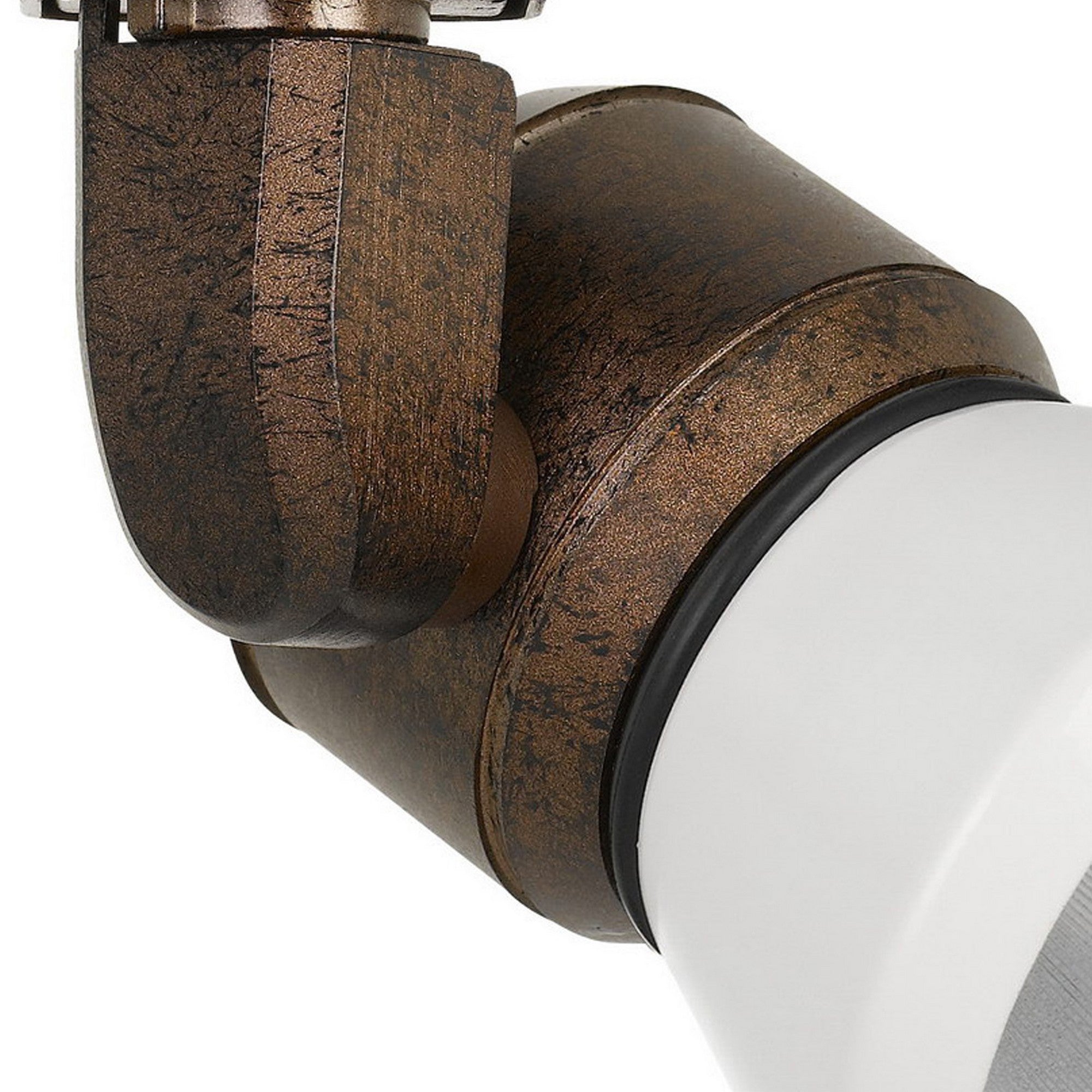 10W Integrated LED Metal Track Fixture with Cone Head Bronze and White-zoom-3