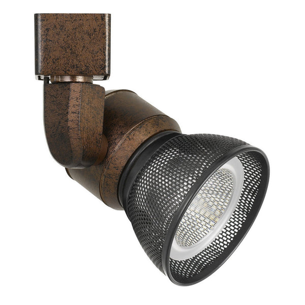 10W Integrated LED Metal Track Fixture with Mesh HeadBronze and Dark Black
