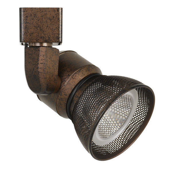 10W Integrated LED Metal Track Fixture with Mesh Head Bronze