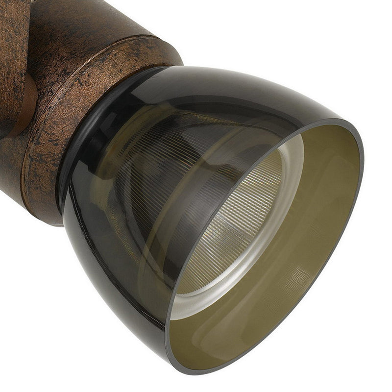 10W Integrated LED Track Fixture with Polycarbonate Head Bronze and Black-zoom-