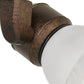 10W Integrated LED Track Fixture with Polycarbonate Head Bronze and White