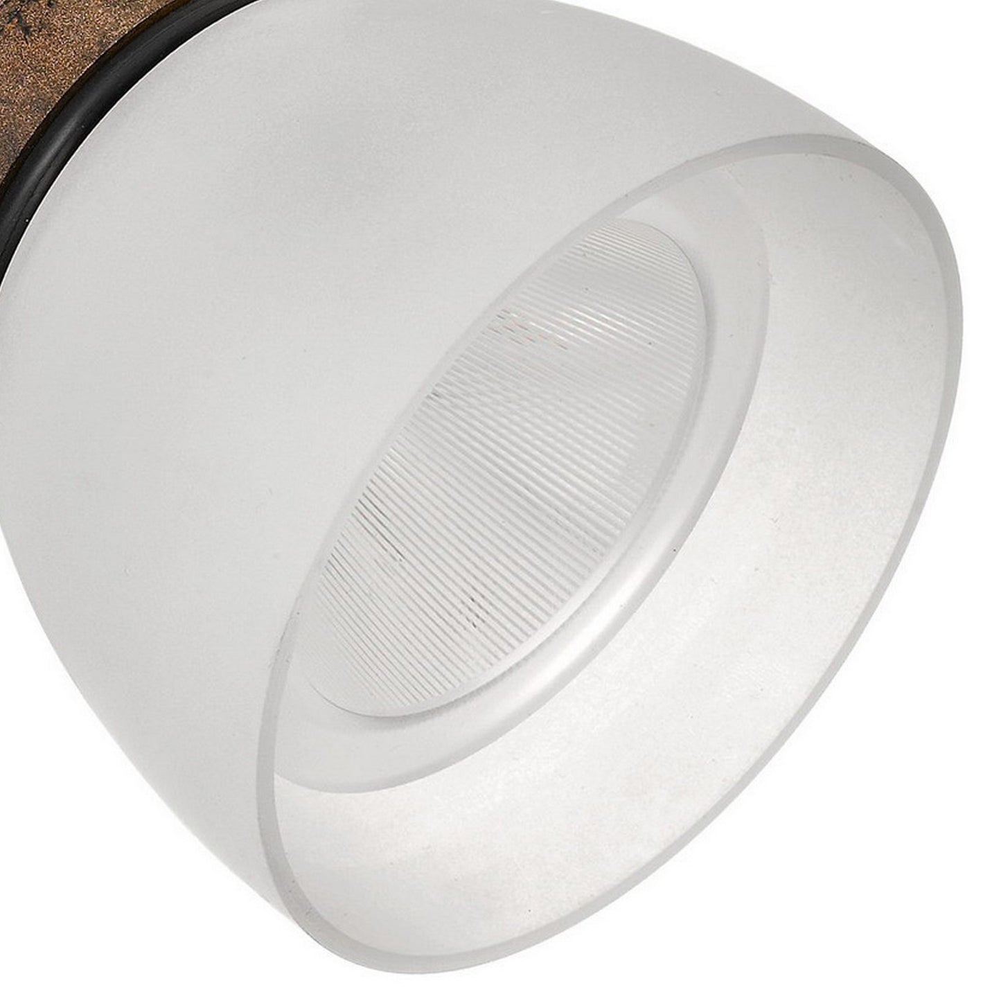 10W Integrated LED Track Fixture with Polycarbonate Head Bronze and White