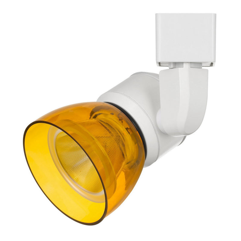 10W Integrated LED Track Fixture with Polycarbonate Head Yellow and White-zoom-