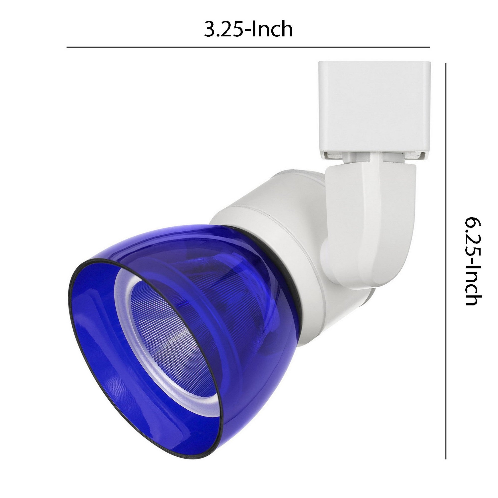 10W Integrated LED Track Fixture with Polycarbonate Head White and Blue-zoom-5