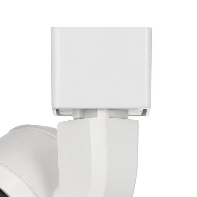 10W Integrated LED Metal Track Fixture with Cone Head White and Black-zoom-
