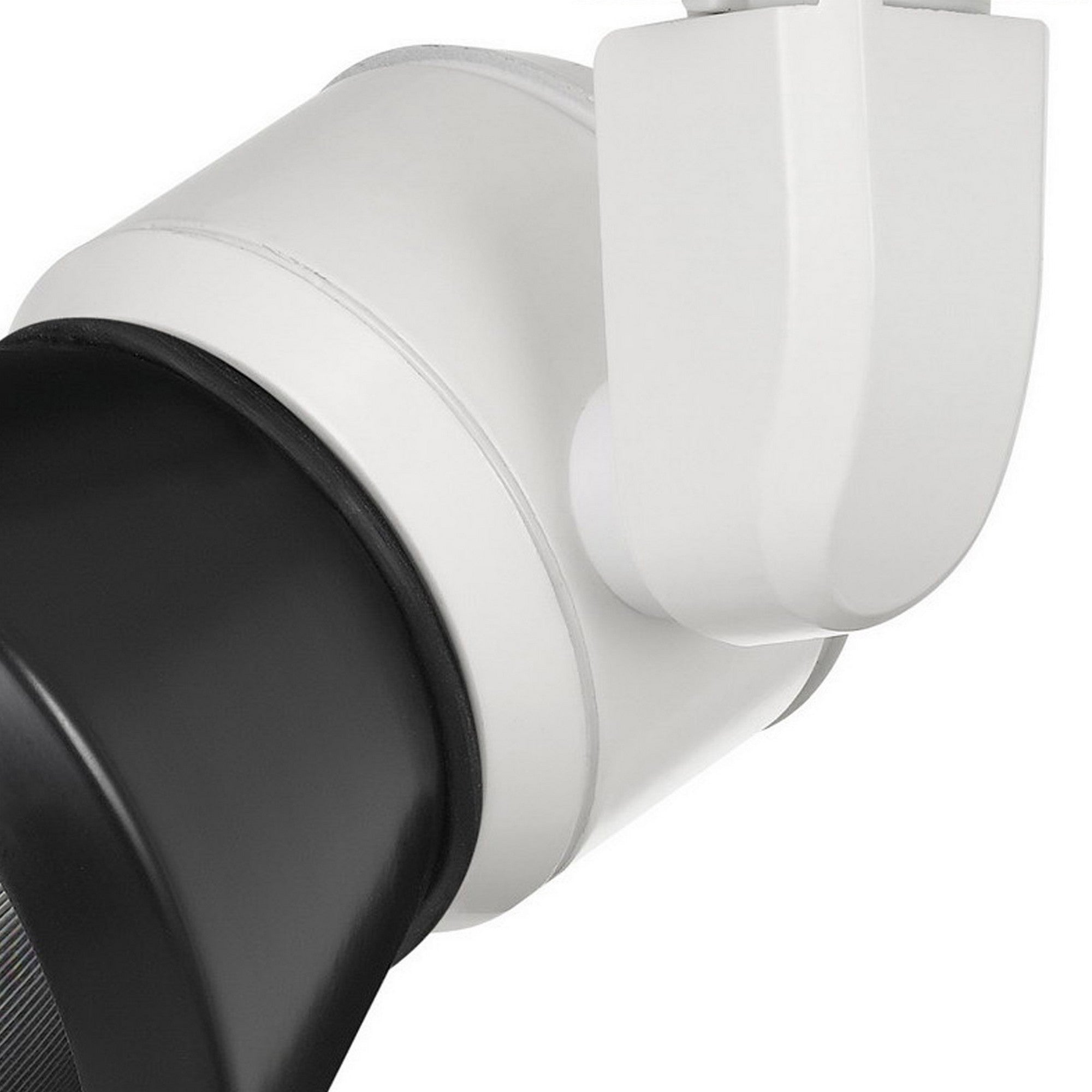 10W Integrated LED Metal Track Fixture with Cone Head White and Black-zoom-3