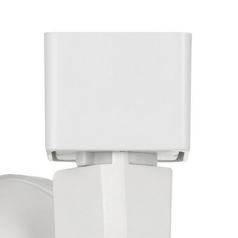 10W Integrated LED Metal Track Fixture with Cone Head White and Silver-zoom-