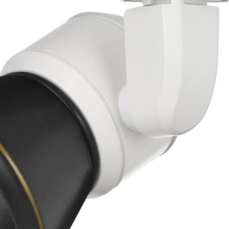 10W Integrated Cone Head LED Metal Track Fixture White and Black-zoom-