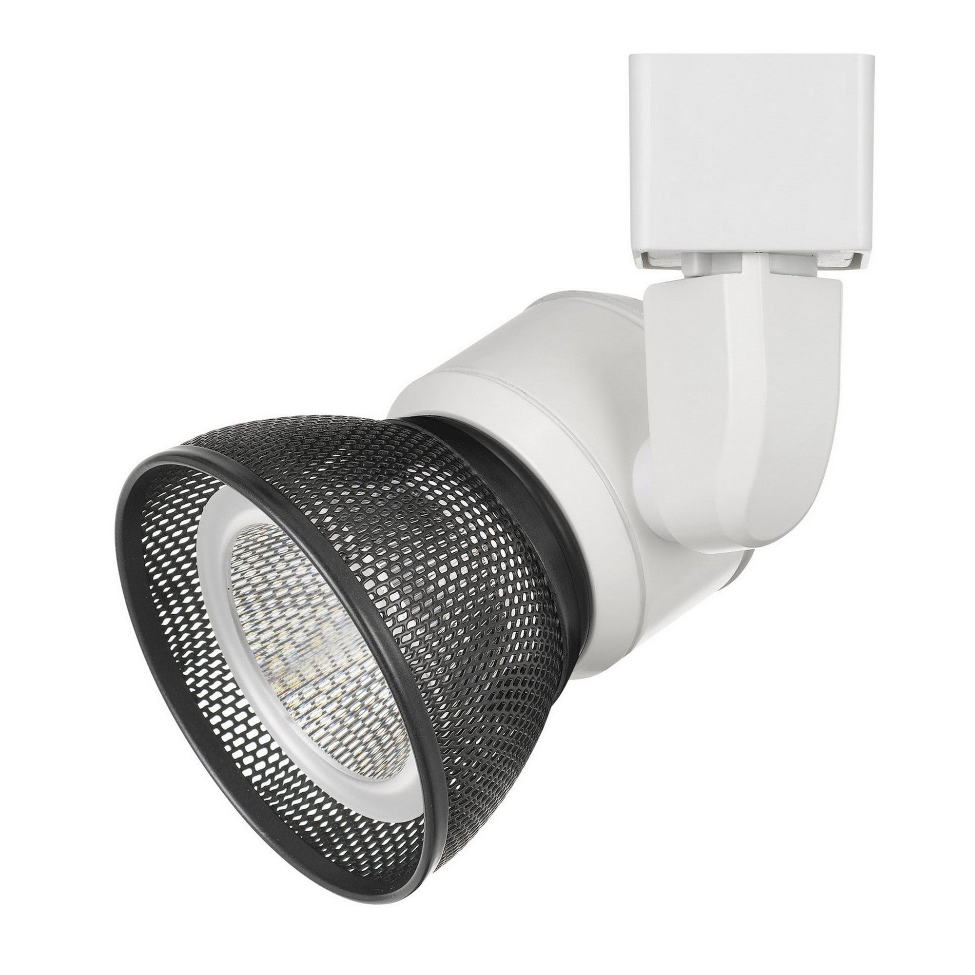10W Integrated LED Metal Track Fixture with Mesh Head White and Black-zoom-1