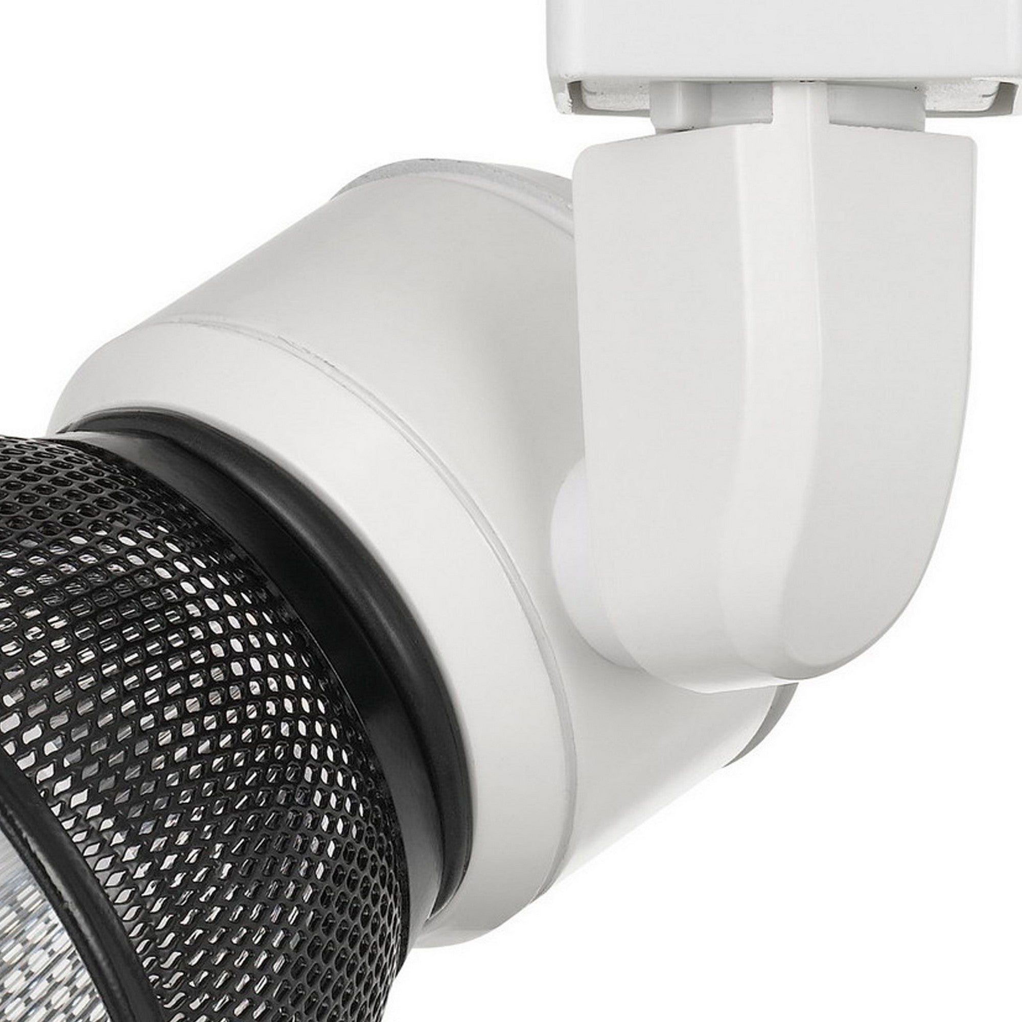 10W Integrated LED Metal Track Fixture with Mesh Head White and Dark Black-zoom-3