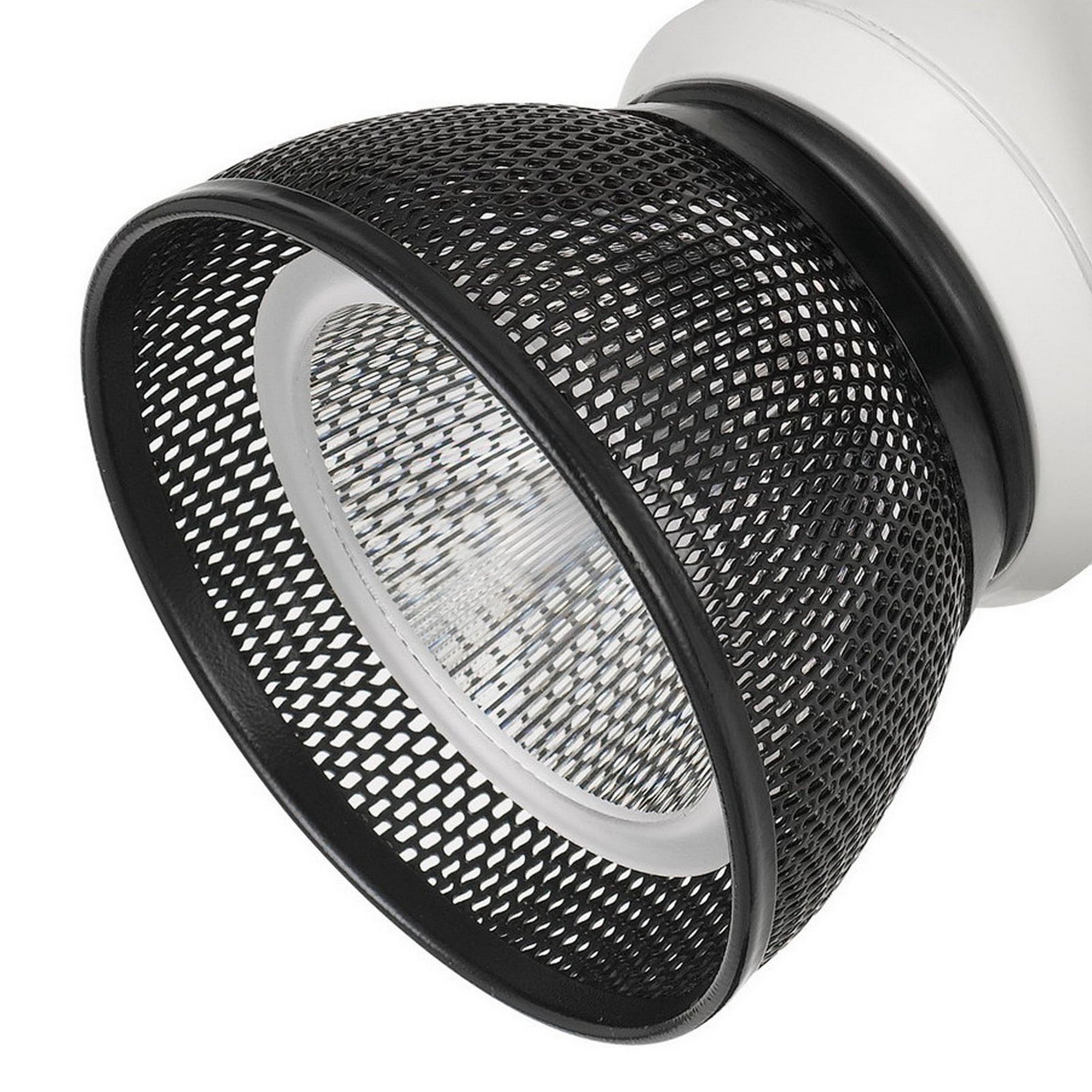 10W Integrated LED Metal Track Fixture with Mesh Head White and Dark Black-zoom-4
