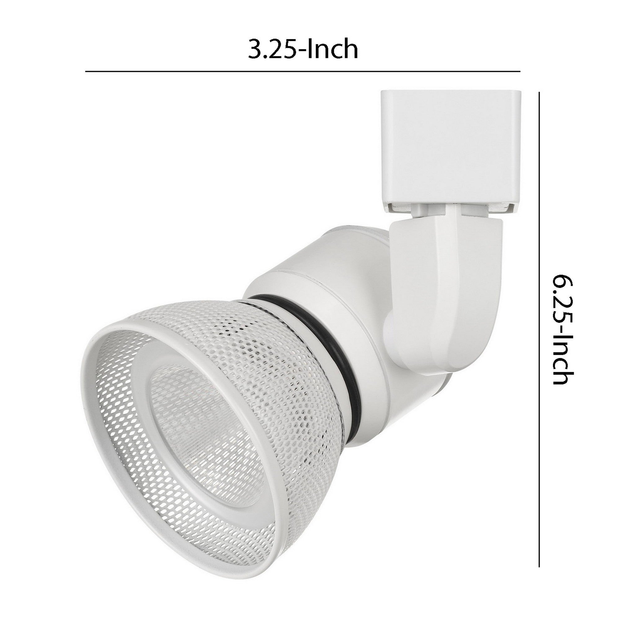 10W Integrated LED Metal Track Fixture with Mesh Head White-zoom-5