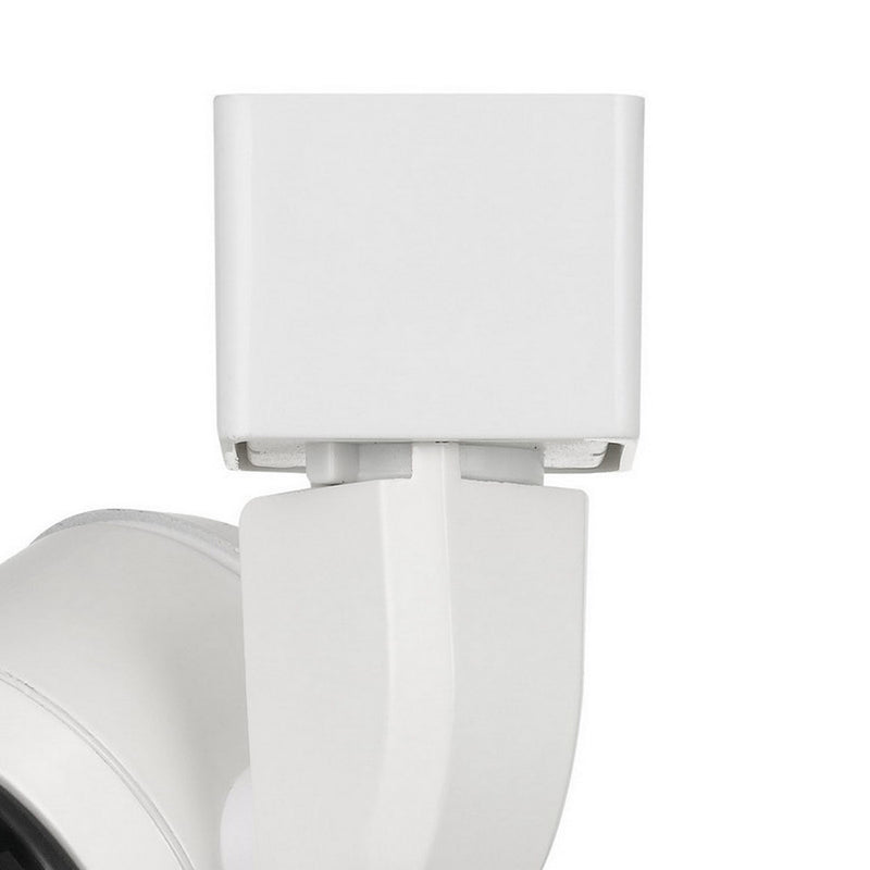 10W Integrated LED Track Fixture with Polycarbonate Head White and Black-zoom-